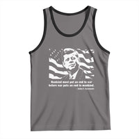 John F Kennedy Quote Tank Top American Flag US President