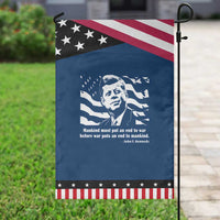 John F Kennedy Quote Garden Flag American Flag US President