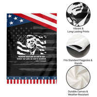 John F Kennedy Quote Garden Flag American Flag US President