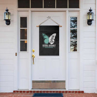 April Sexual Assault Awareness Garden Flag Teal Ribbon Flower
