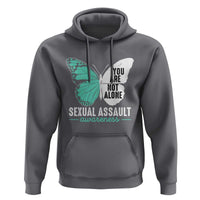 April Sexual Assault Awareness Hoodie Teal Ribbon Flower