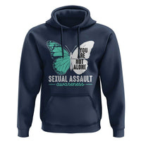 April Sexual Assault Awareness Hoodie Teal Ribbon Flower