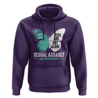 April Sexual Assault Awareness Hoodie Teal Ribbon Flower
