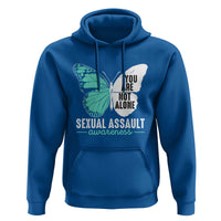 April Sexual Assault Awareness Hoodie Teal Ribbon Flower