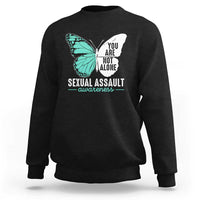 April Sexual Assault Awareness Sweatshirt Teal Ribbon Flower