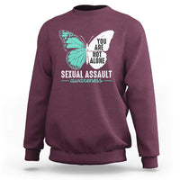 April Sexual Assault Awareness Sweatshirt Teal Ribbon Flower