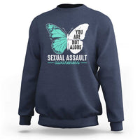 April Sexual Assault Awareness Sweatshirt Teal Ribbon Flower