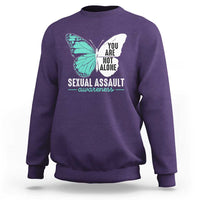 April Sexual Assault Awareness Sweatshirt Teal Ribbon Flower