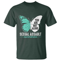 April Sexual Assault Awareness T Shirt Teal Ribbon Flower