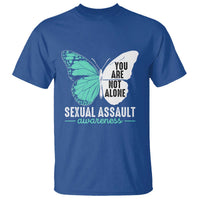 April Sexual Assault Awareness T Shirt Teal Ribbon Flower