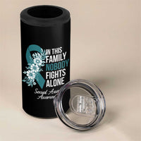 Sexual Assault Awareness 4 in 1 Can Cooler Tumbler In This Family Nobody Fights Alone