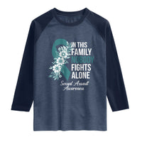 Sexual Assault Awareness Raglan Shirt In This Family Nobody Fights Alone