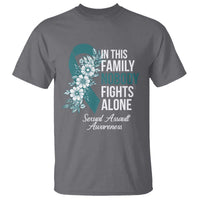 Sexual Assault Awareness T Shirt In This Family Nobody Fights Alone