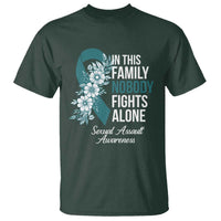 Sexual Assault Awareness T Shirt In This Family Nobody Fights Alone