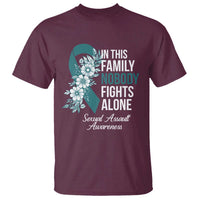 Sexual Assault Awareness T Shirt In This Family Nobody Fights Alone
