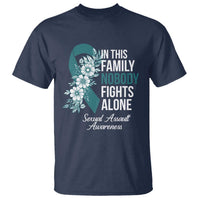 Sexual Assault Awareness T Shirt In This Family Nobody Fights Alone