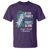 Sexual Assault Awareness T Shirt In This Family Nobody Fights Alone
