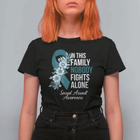 Sexual Assault Awareness T Shirt For Women In This Family Nobody Fights Alone