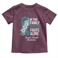 Sexual Assault Awareness Toddler T Shirt In This Family Nobody Fights Alone