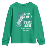 Sexual Assault Awareness Youth Sweatshirt In This Family Nobody Fights Alone