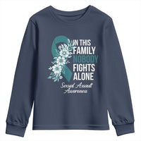 Sexual Assault Awareness Youth Sweatshirt In This Family Nobody Fights Alone