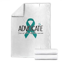 Sexual Assault Awareness Advocate Throw Blanket