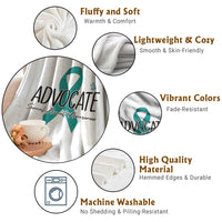 Sexual Assault Awareness Advocate Throw Blanket