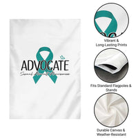 Sexual Assault Awareness Advocate Garden Flag