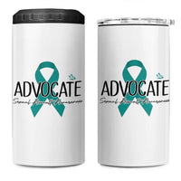 Sexual Assault Awareness Advocate 4 in 1 Can Cooler Tumbler
