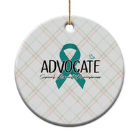 Sexual Assault Awareness Advocate Ceramic Ornament