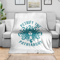 Sexual Assault Awareness Throw Blanket Petrify The Patriarchy Medusa Feminism