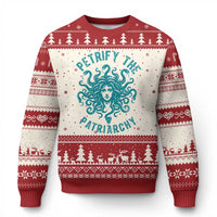 Sexual Assault Awareness Ugly Christmas Sweater Petrify The Patriarchy Medusa Feminism