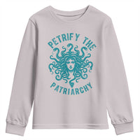 Sexual Assault Awareness Youth Sweatshirt Petrify The Patriarchy Medusa Feminism