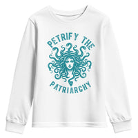 Sexual Assault Awareness Youth Sweatshirt Petrify The Patriarchy Medusa Feminism