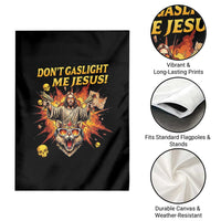 Don't Gaslight Me Jesus Garden Flag Funny Princess Cat Sci-Fi Book Lover