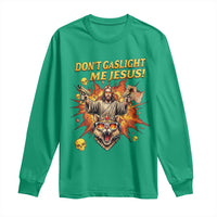 Don't Gaslight Me Jesus Long Sleeve Shirt Princess Donut and Mongo Sci-fi Meme