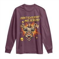 Don't Gaslight Me Jesus Long Sleeve Shirt Princess Donut and Mongo Sci-fi Meme