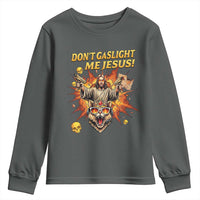 Don't Gaslight Me Jesus Youth Sweatshirt Princess Donut and Mongo Sci-fi Meme