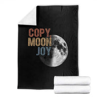 Copy Moon Joy Throw Blanket Funny Lunar Quote Graphic