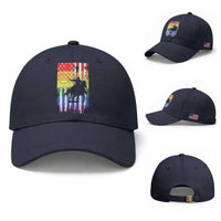 Rodeo Gay Cowboy Western LGBTQ Rainbow Flag Baseball Cap