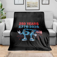 250th America Anniversary Throw Blanket Funny Italian Brainrot Meme 4th of July