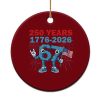 250th America Anniversary Ceramic Ornament Funny Italian Brainrot Meme 4th of July