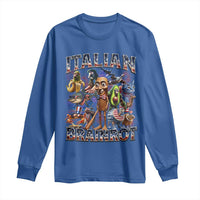 Funny Italian Brainrot Meme 4th of July Long Sleeve Shirt