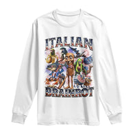 Funny Italian Brainrot Meme 4th of July Long Sleeve Shirt