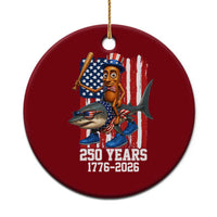 250th America Anniversary Ceramic Ornament Funny Tung Tung Tung Sahur Tralalero Tralala 4th of July
