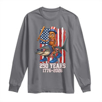 250th America Anniversary Long Sleeve Shirt Funny Tung Tung Tung Sahur Tralalero Tralala 4th of July