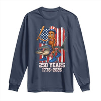 250th America Anniversary Long Sleeve Shirt Funny Tung Tung Tung Sahur Tralalero Tralala 4th of July