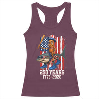 250th America Anniversary Racerback Tank Top Funny Tung Tung Tung Sahur Tralalero Tralala 4th of July