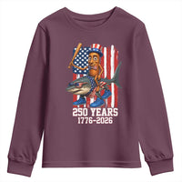 250th America Anniversary Youth Sweatshirt Funny Tung Tung Tung Sahur Tralalero Tralala 4th of July