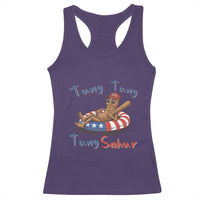 Tung Tung Tung Sahur Italian Brainrot 4th of July Racerback Tank Top